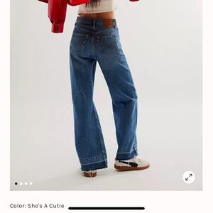 Levi’s ribcage wide leg jeans